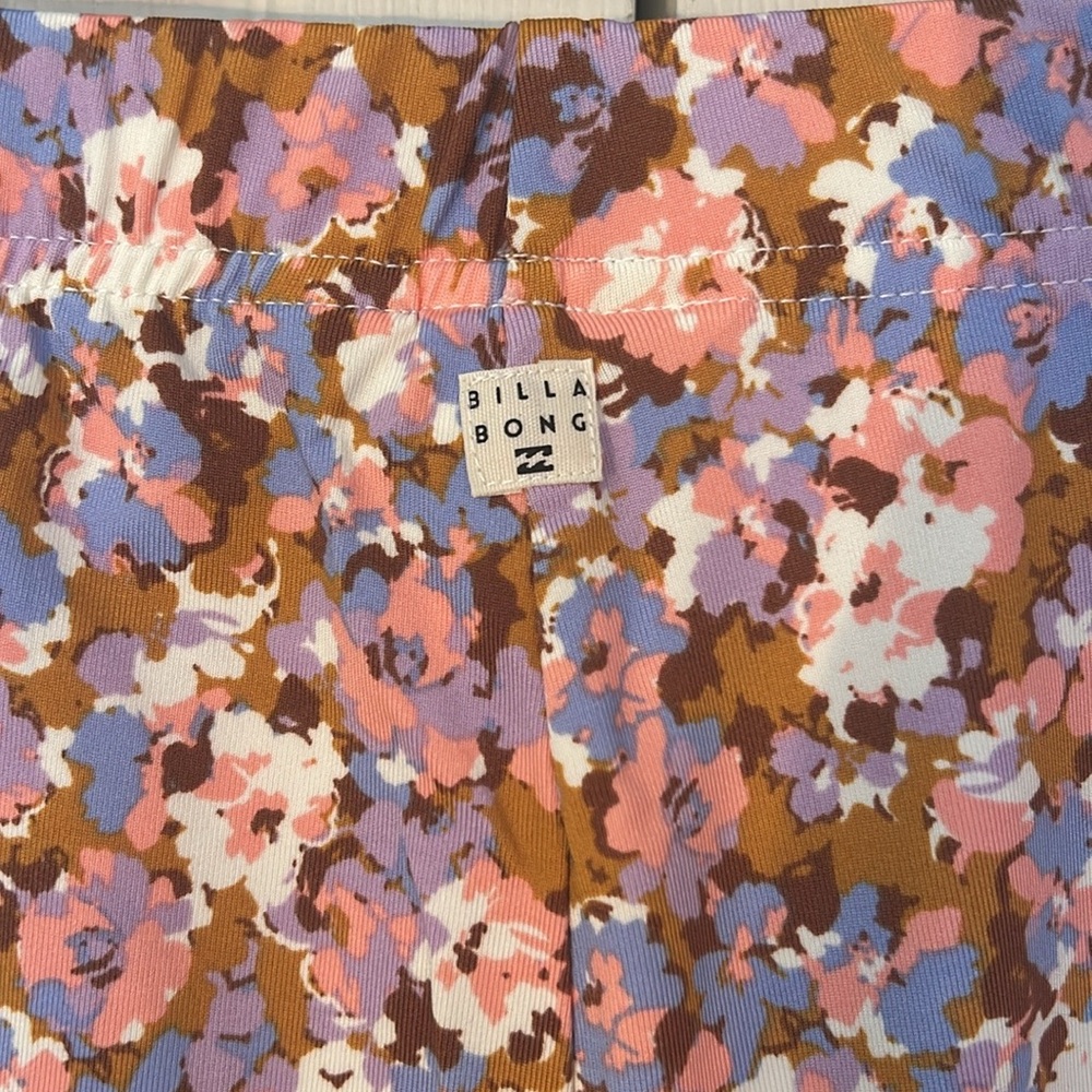 Billabong Small Pants Hang Loose Pant ditsy floral print high waist flare NWT - Picture 5 of 10